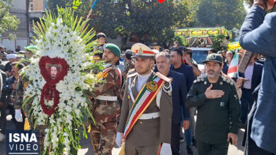 ویدیو/ تشییع شهید مدافع امنیت «مهدی نقوی» در بروجرد