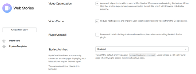 Homepage is showing as Default Archive page in Settings