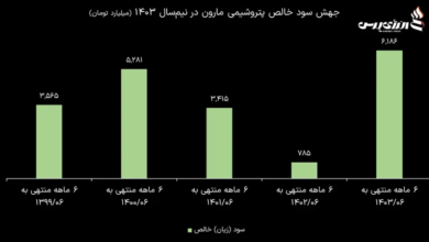 مارون بازیگر حرفه‌ای پتروشیمی‌های بورسی