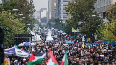 مراسم یوم‌الله ۱۳ آبان با شعار «راهیان قدس» برگزار شد