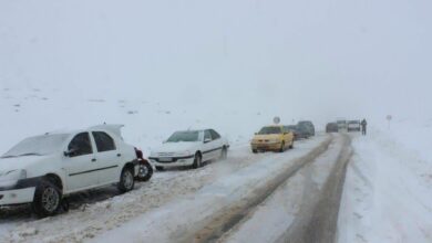 🔸 برفروبی و نمکپاشی جاده نراق به مشهداردهال