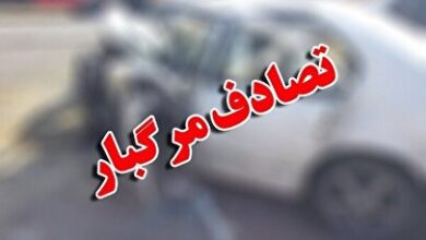 تماشای صحنه تصادف ۲ نفر را به کام مرگ کشاند