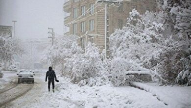 بارش برف سنگین تهرانی‌ها را شوکه کرد