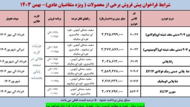 ثبت نام اقساطی ایران خودرو بهمن ۱۴۰۳ / با ۳۰۰ میلیون پژو ۲۰۷، رانا، دنا و سورن بخرید + لینک