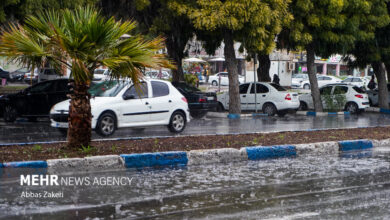 بارش ۷۵ تا ۱۰۰ میلی‌متری در شمال و غرب کشور