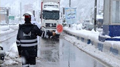 بارش برف و باران، باعث مسدود شدن جاده‌های شمالی شد!